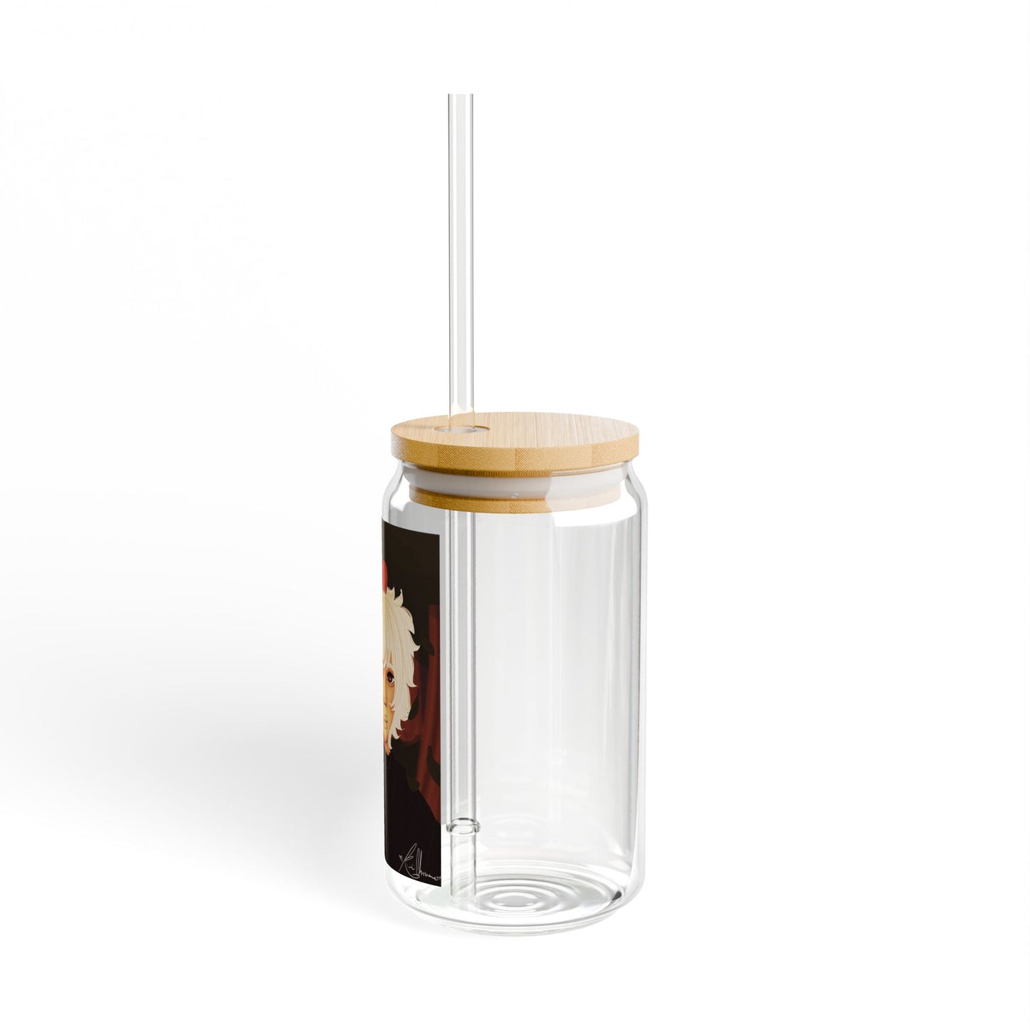 Sipper Glass, 16oz - Apple