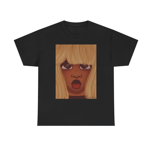 Unisex Heavy Cotton Tee (Heart Eyes)