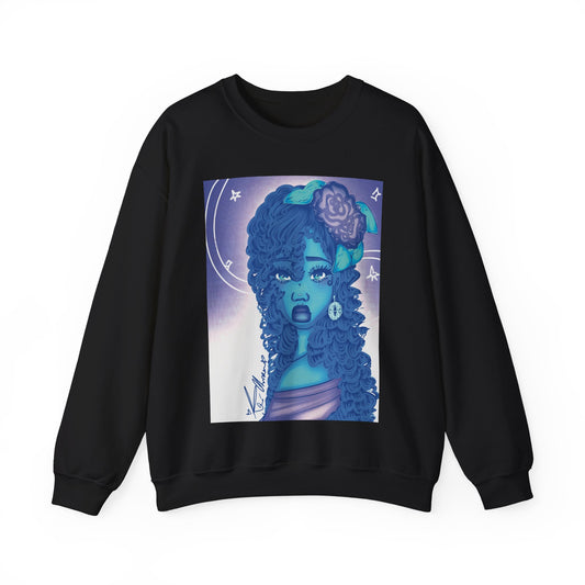 Unisex Heavy Blend™ Crewneck Sweatshirt (Blue Rose)