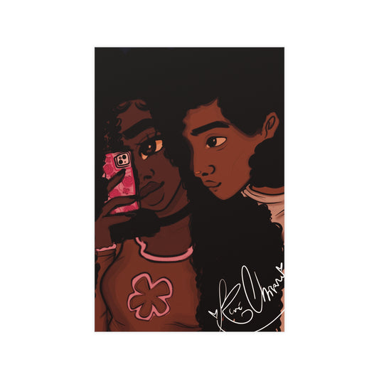 Vertical Matte Poster - Black Love