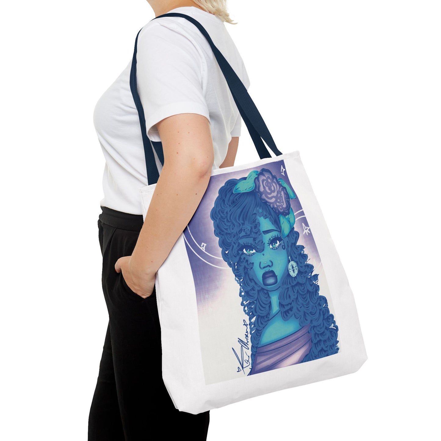 Tote Bag (Blue Rose)