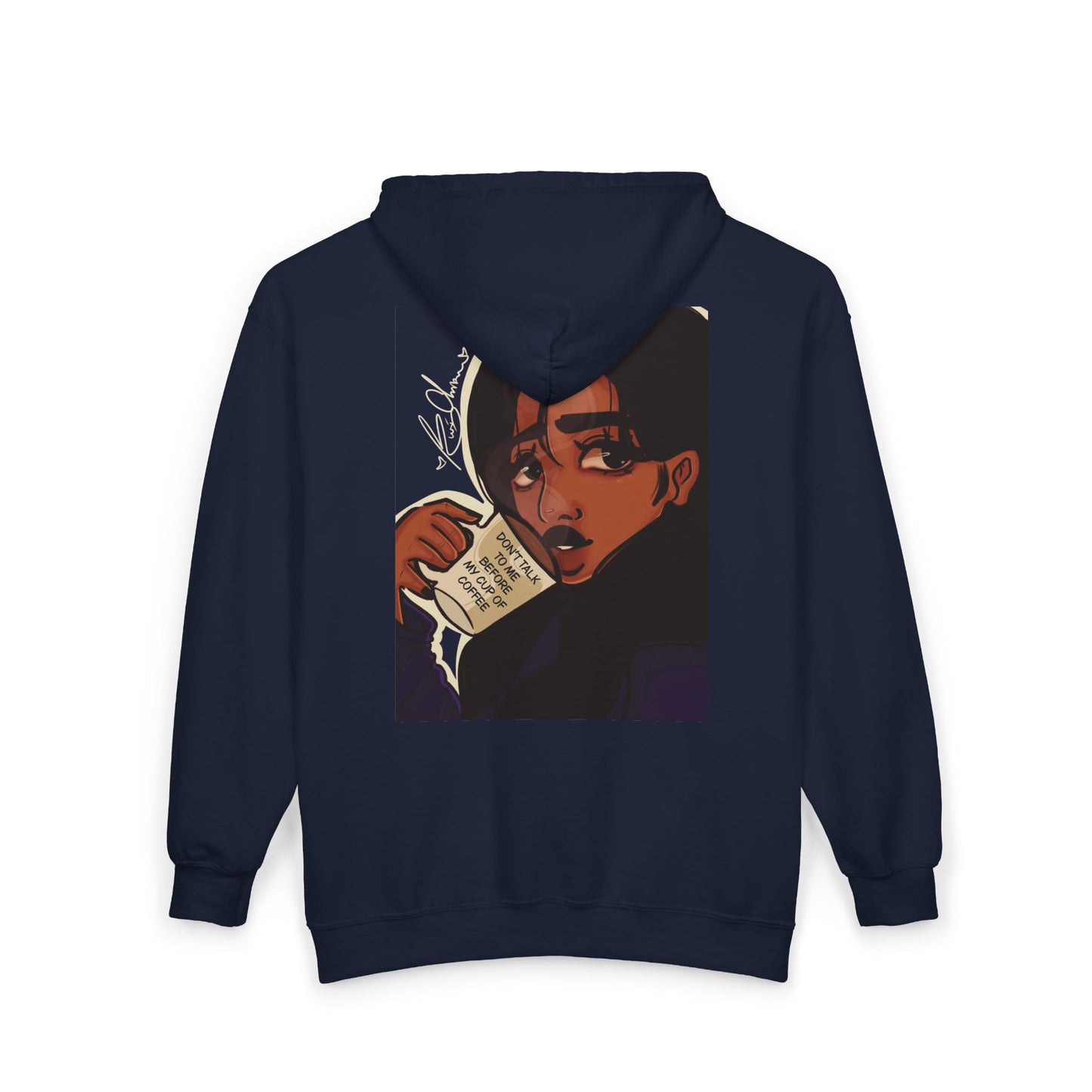 Unisex Zip Up Sweatshirt - Coffee