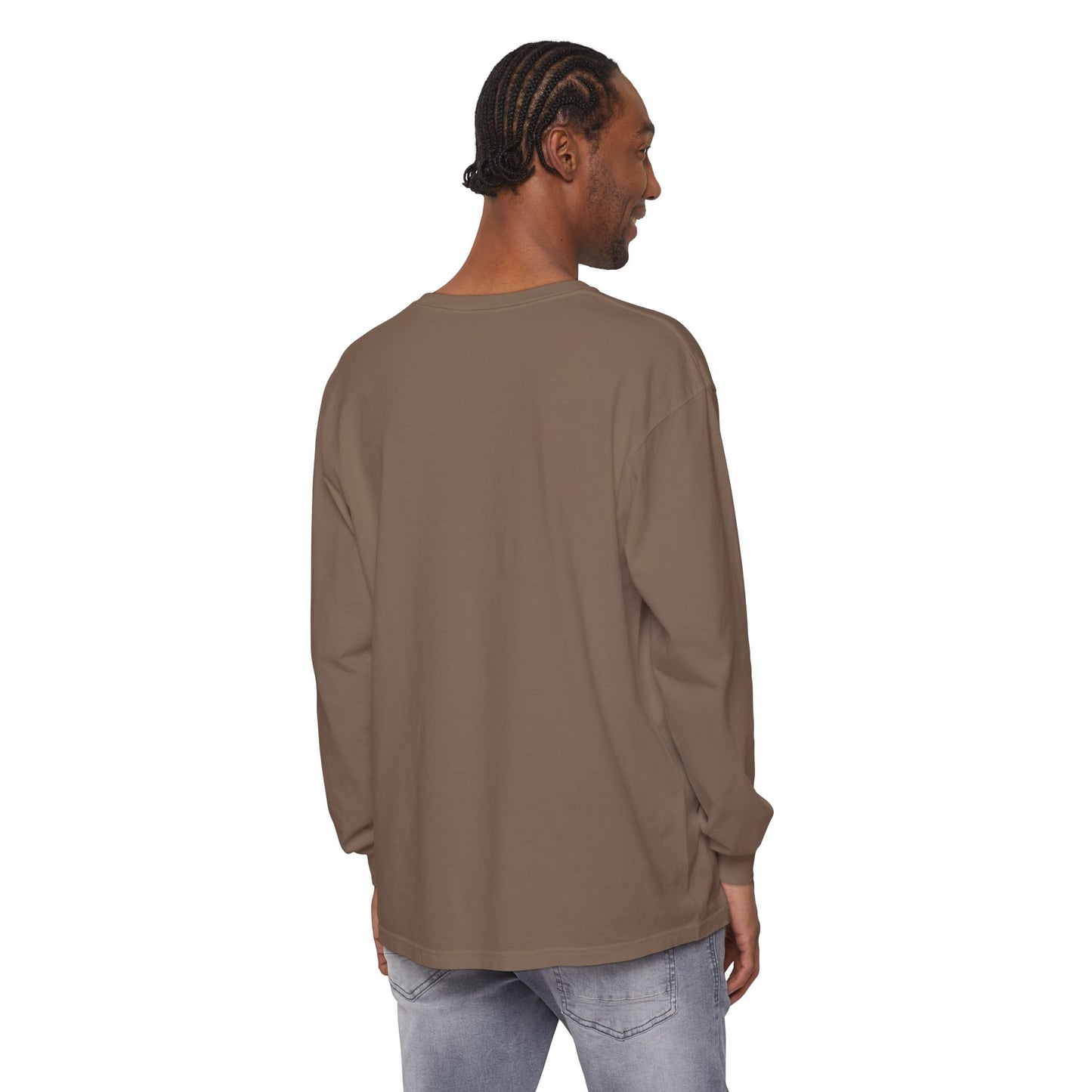 Unisex Garment-dyed Long Sleeve T-Shirt (My Humble Abode)