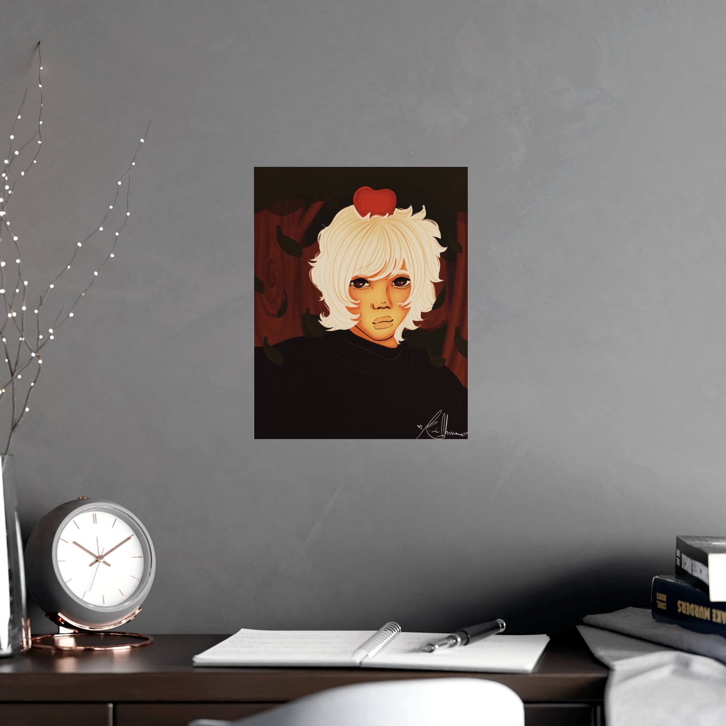 Vertical Matte Poster - Apple