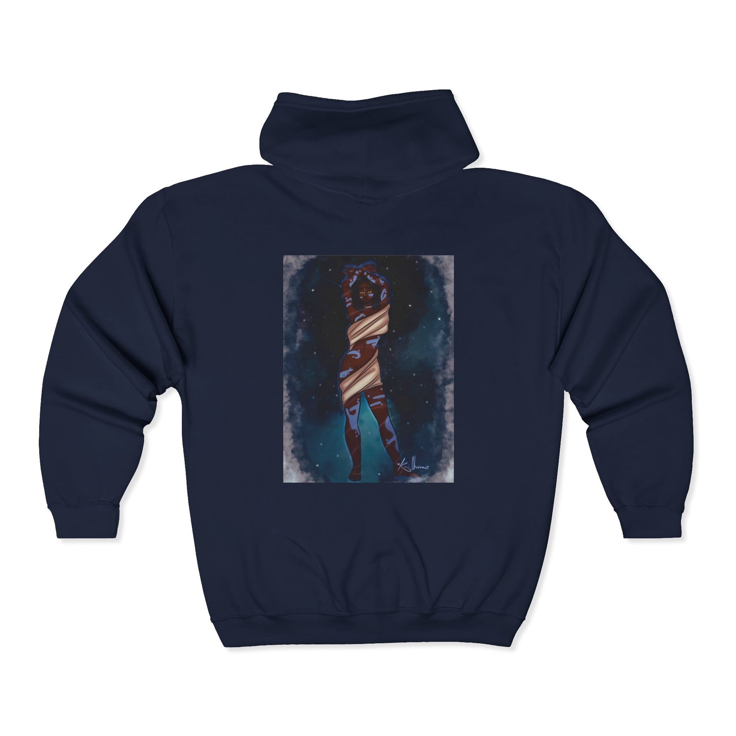 Unisex Heavy Blend™ Full Zip Hooded Sweatshirt (Space)