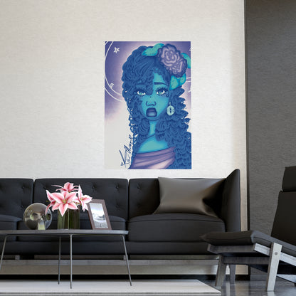 Vertical Matte Poster - Blue Rose
