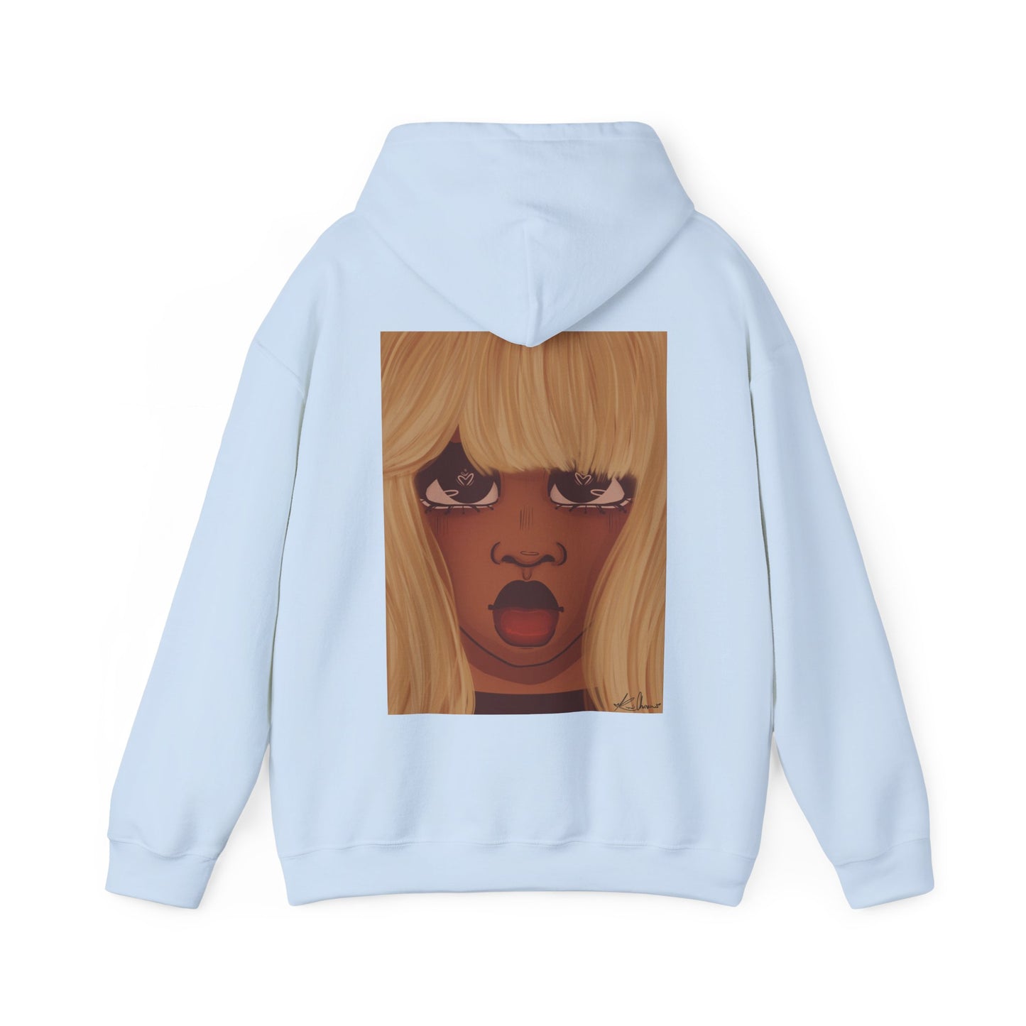 Unisex Heavy Blend™ Hooded Sweatshirt (Heart Eyes)