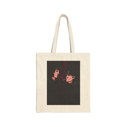 Cotton Canvas Tote Bag (Dark Times)