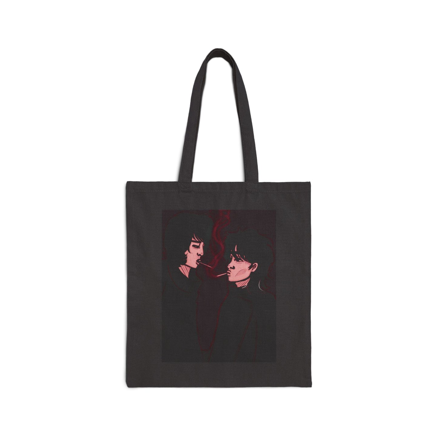 Cotton Canvas Tote Bag (Dark Times)