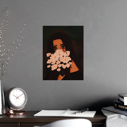 Vertical Matte Poster - Flowers
