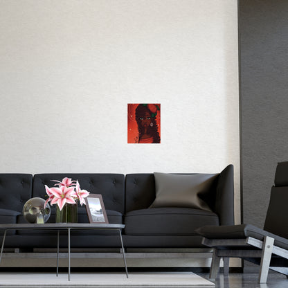 Vertical Matte Poster - Rose