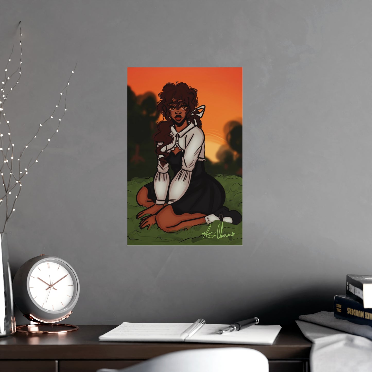 Vertical Matte Poster - Sunset