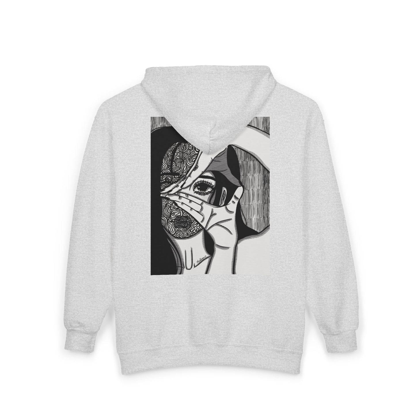 Unisex Zip Up Sweatshirt - Illusions