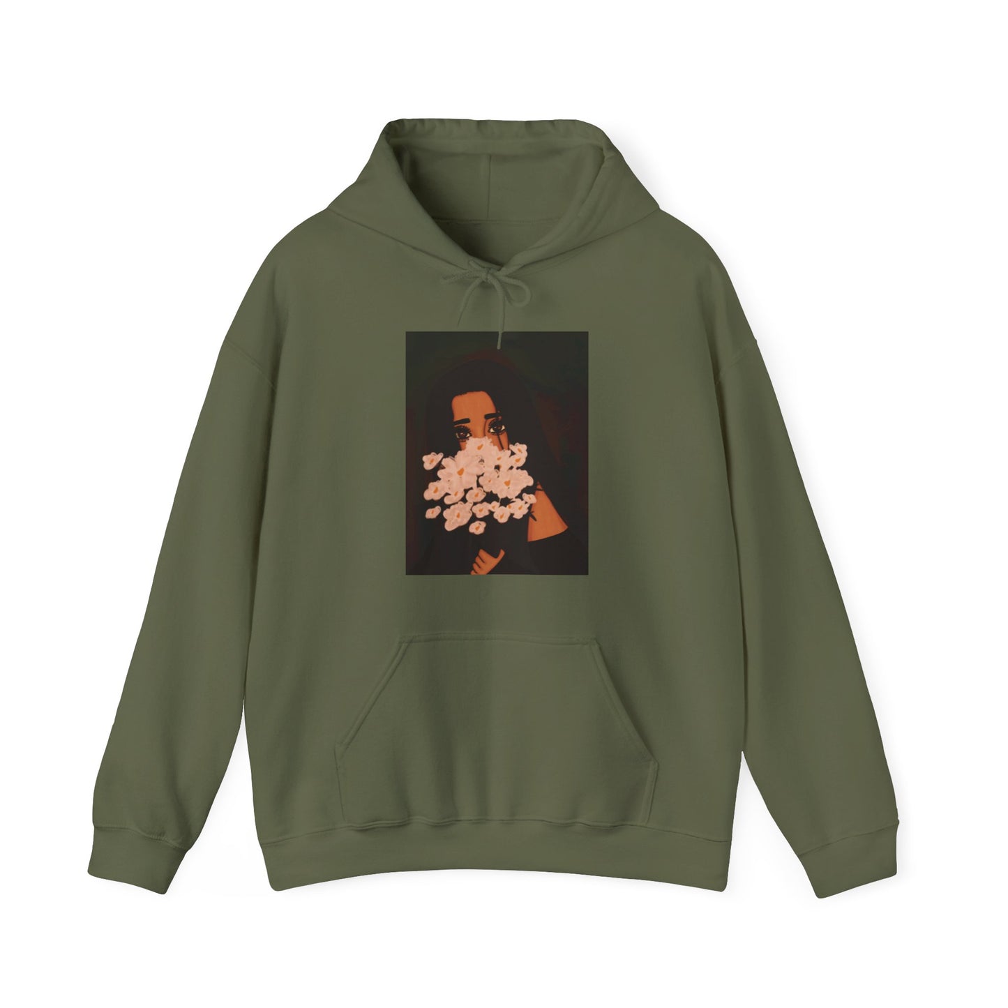 Unisex Heavy Blend™ Hooded Sweatshirt (Flowers V2)