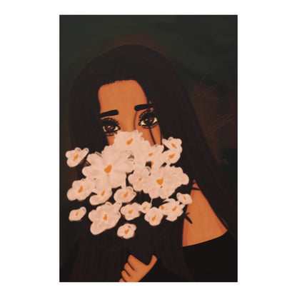 Vertical Matte Poster - Flowers