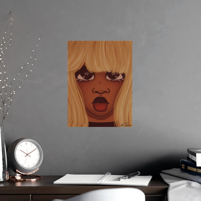 Vertical Matte Poster - Heart Eyes