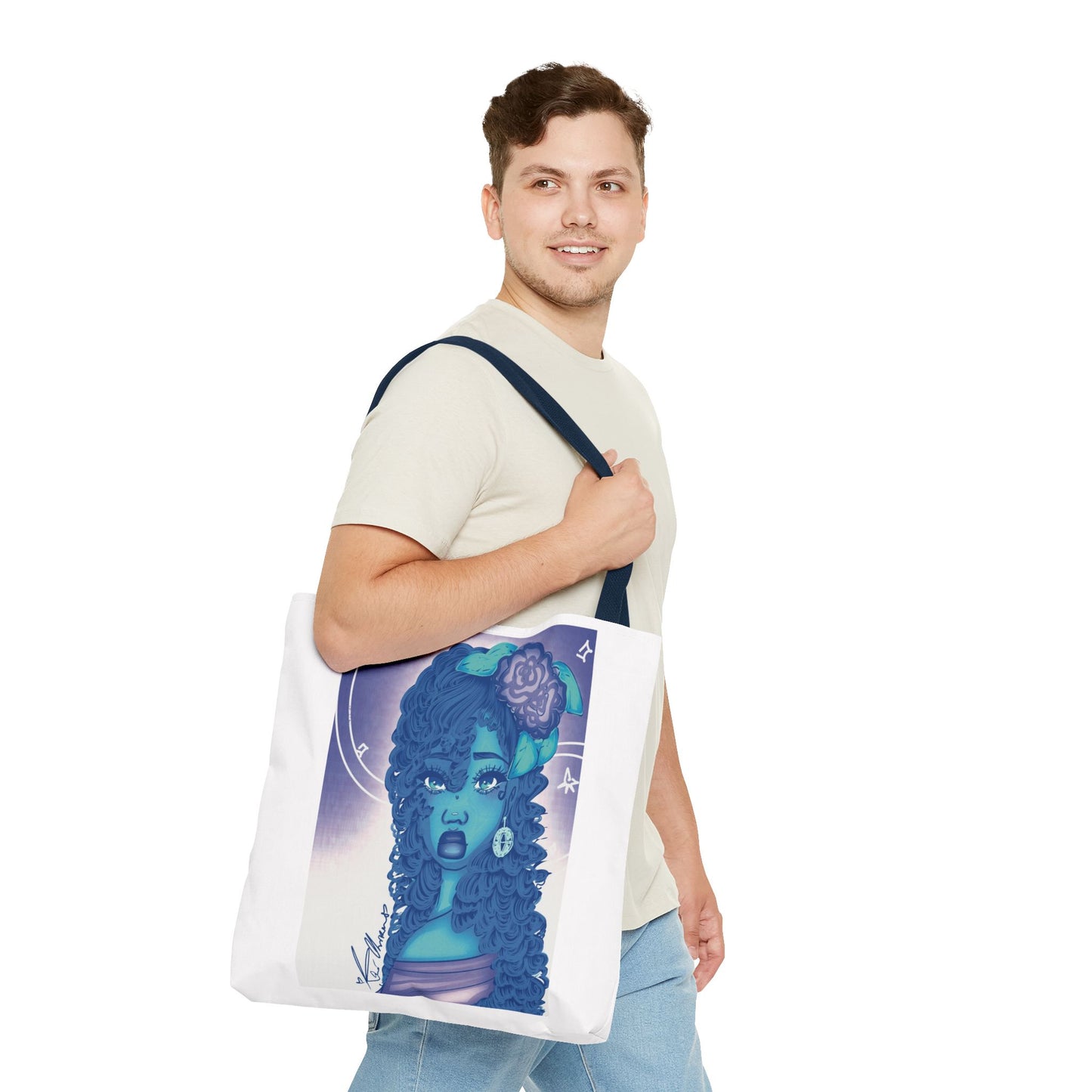 Tote Bag (Blue Rose)