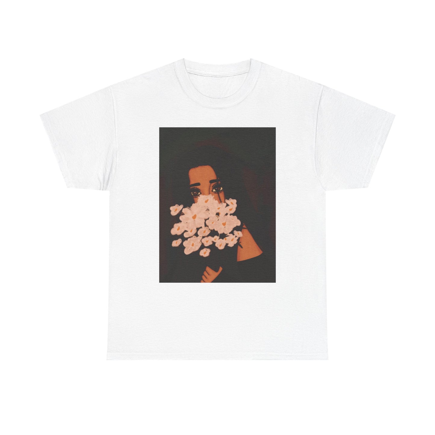 Unisex Heavy Cotton Tee (Flowers)