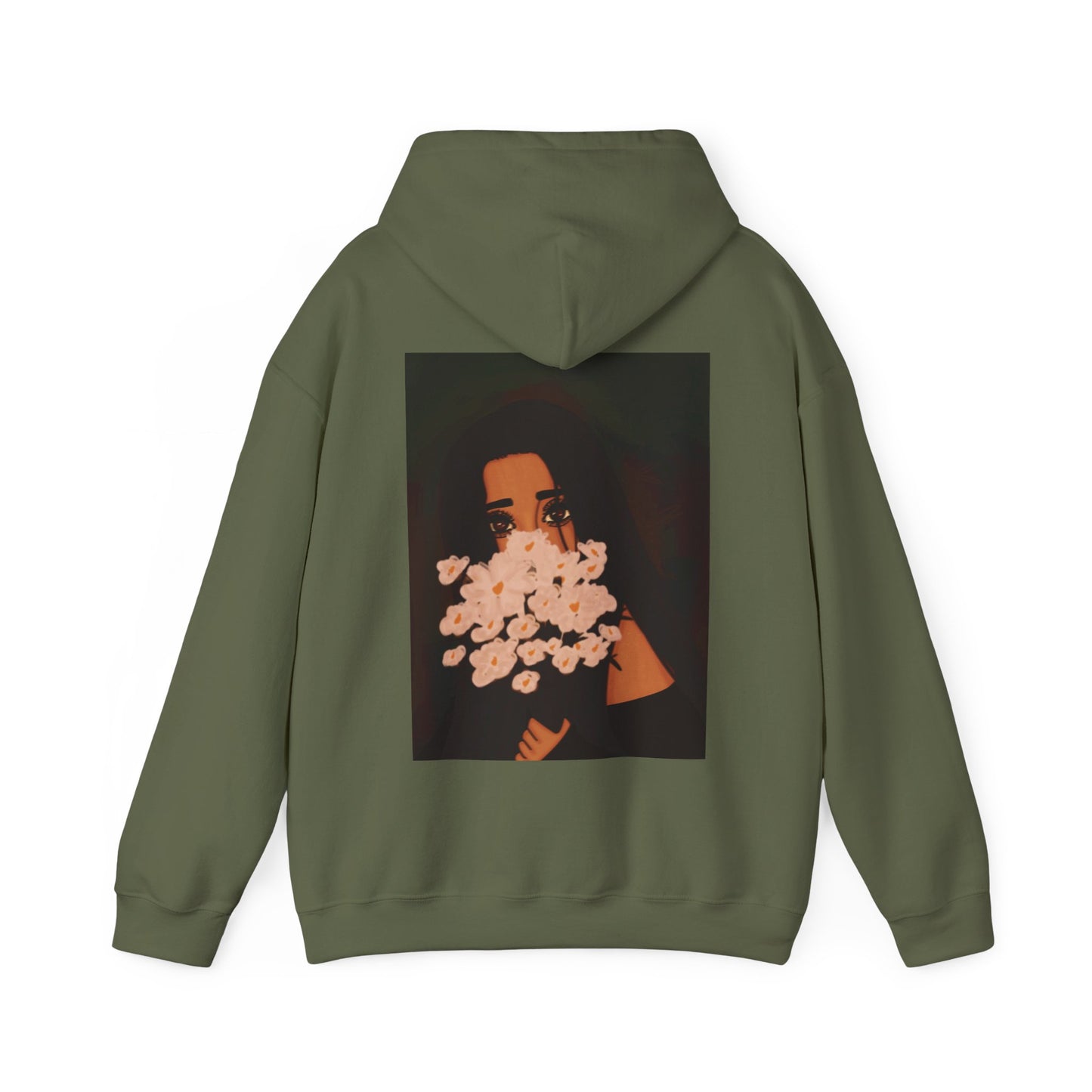 Unisex Heavy Blend™ Hooded Sweatshirt (Flowers)