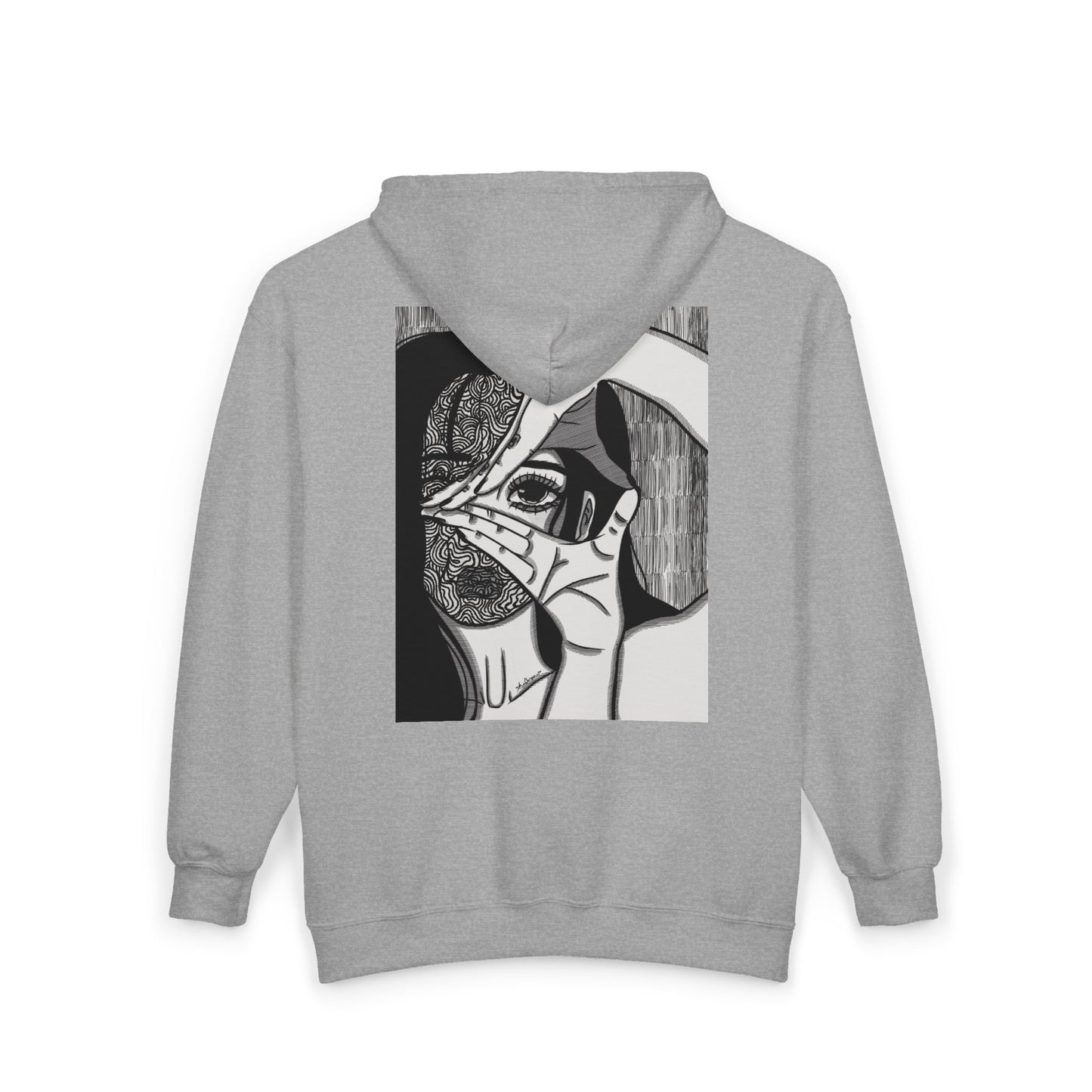 Unisex Heavy Blend™ Full Zip Hooded Sweatshirt (Illusions)