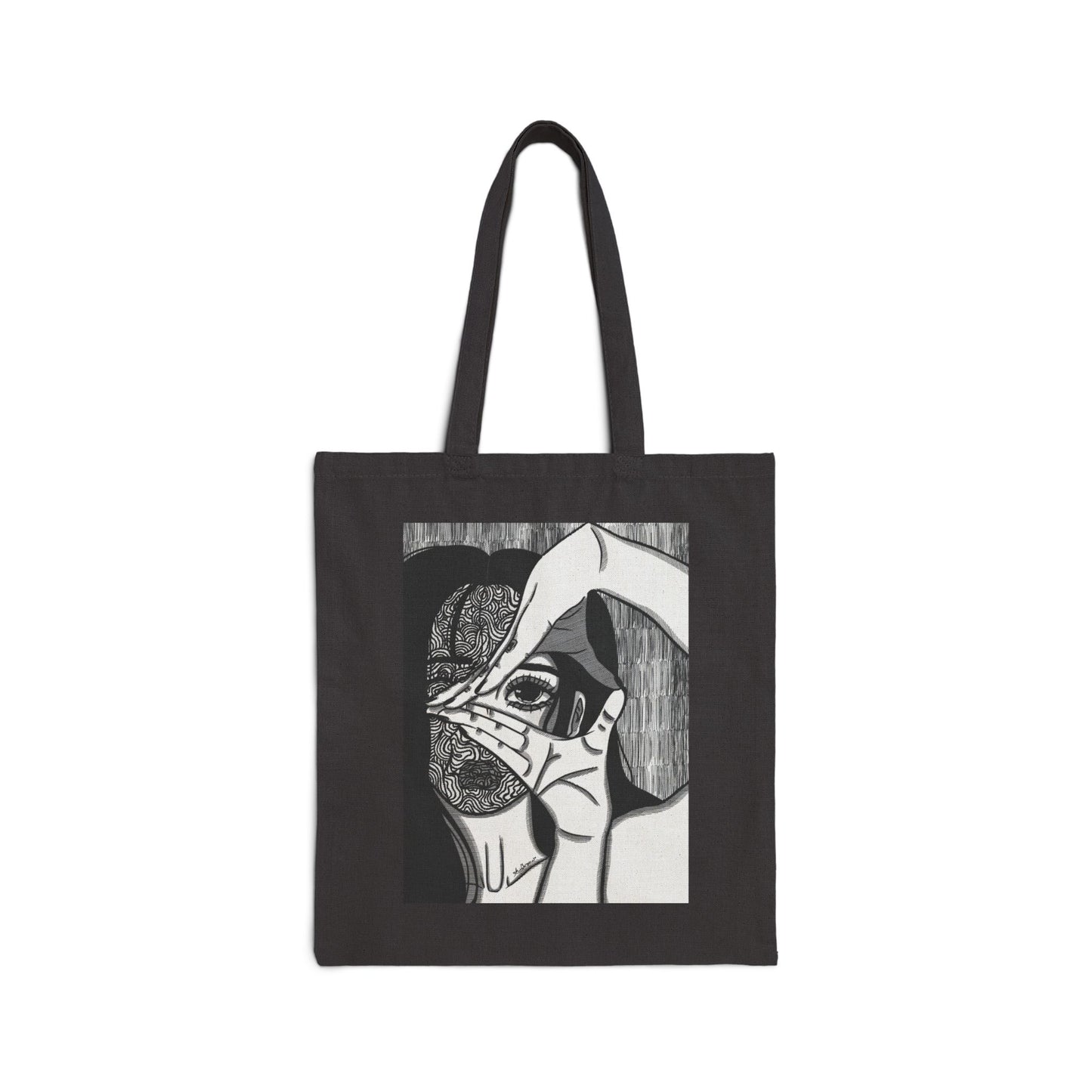 Cotton Canvas Tote Bag (Illusions)