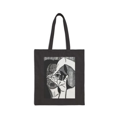 Cotton Canvas Tote Bag (Illusions)