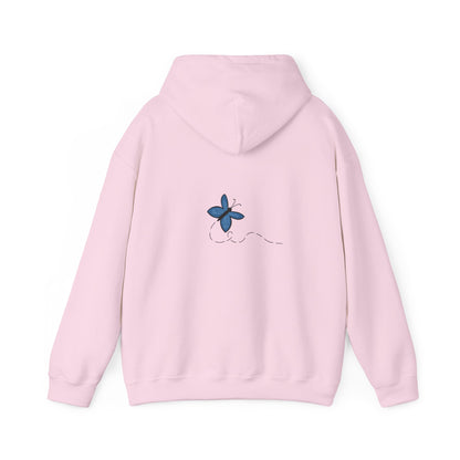 Unisex Heavy Blend™ Hooded Sweatshirt (Blue Butterfly V2)