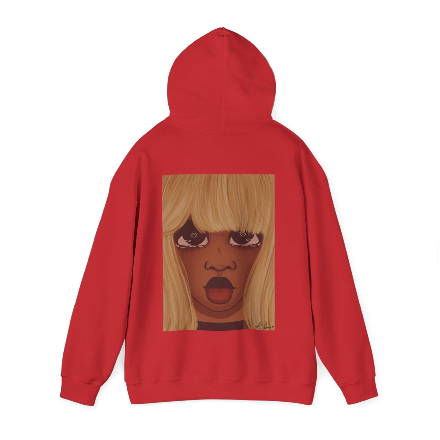 Unisex Heavy Blend™ Hooded Sweatshirt (Heart Eyes)
