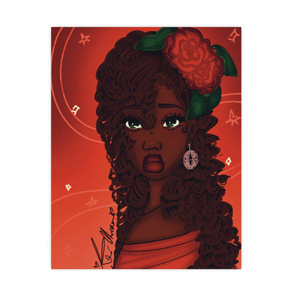 Vertical Matte Poster - Rose