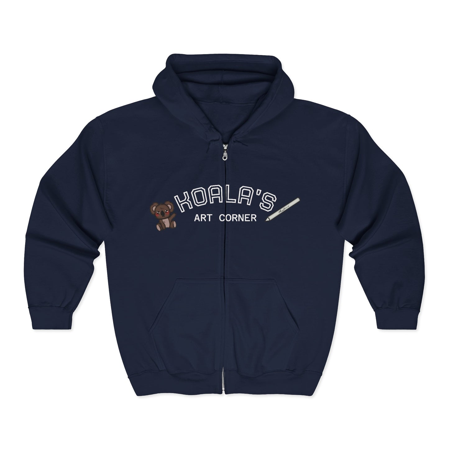 Unisex Heavy Blend™ Full Zip Hooded Sweatshirt (Space)