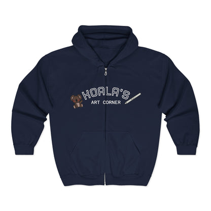 Unisex Heavy Blend™ Full Zip Hooded Sweatshirt (Space)