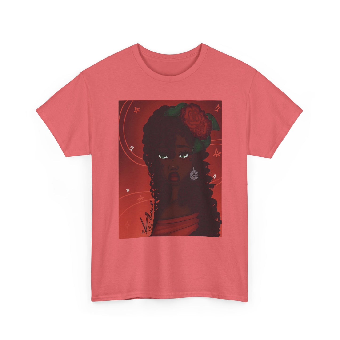 Unisex Heavy Cotton Tee (Rose)