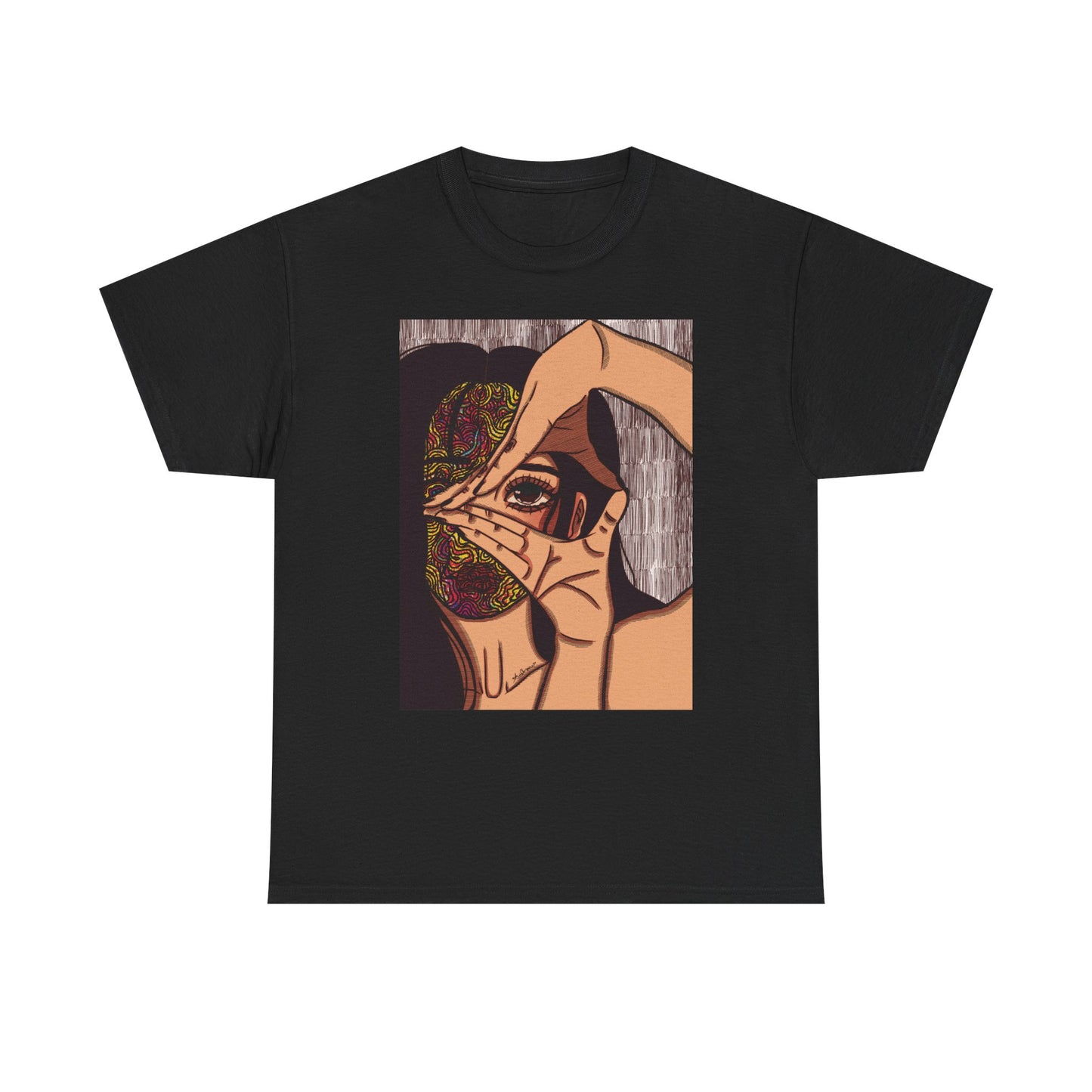 Unisex Heavy Cotton Tee (Illusions [color])