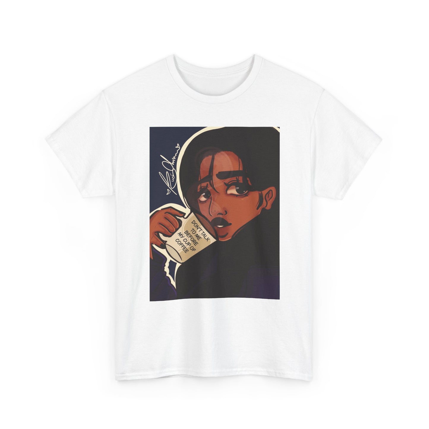 Unisex Heavy Cotton Tee (Coffee)