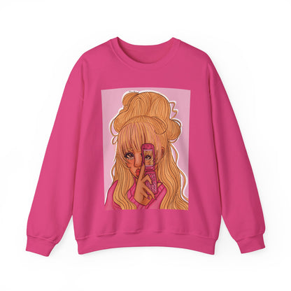 Unisex Heavy Blend™ Crewneck Sweatshirt (Pink 90’s Girl)
