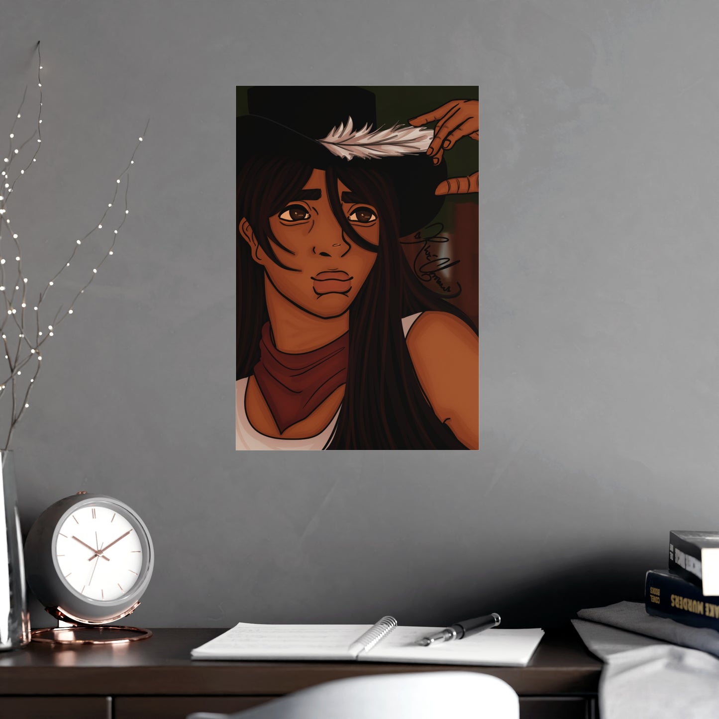 Vertical Matte Poster - Cowboy