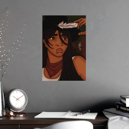 Vertical Matte Poster - Cowboy