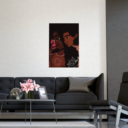 Vertical Matte Poster - Black Love