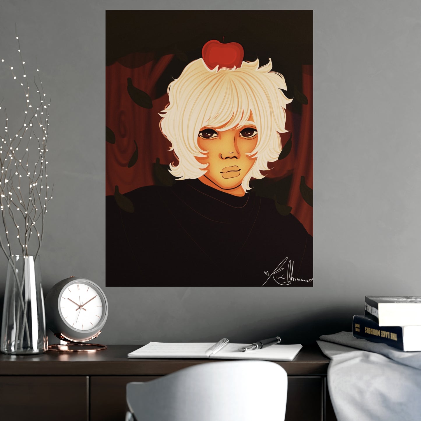 Vertical Matte Poster - Apple