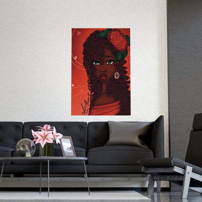 Vertical Matte Poster - Rose