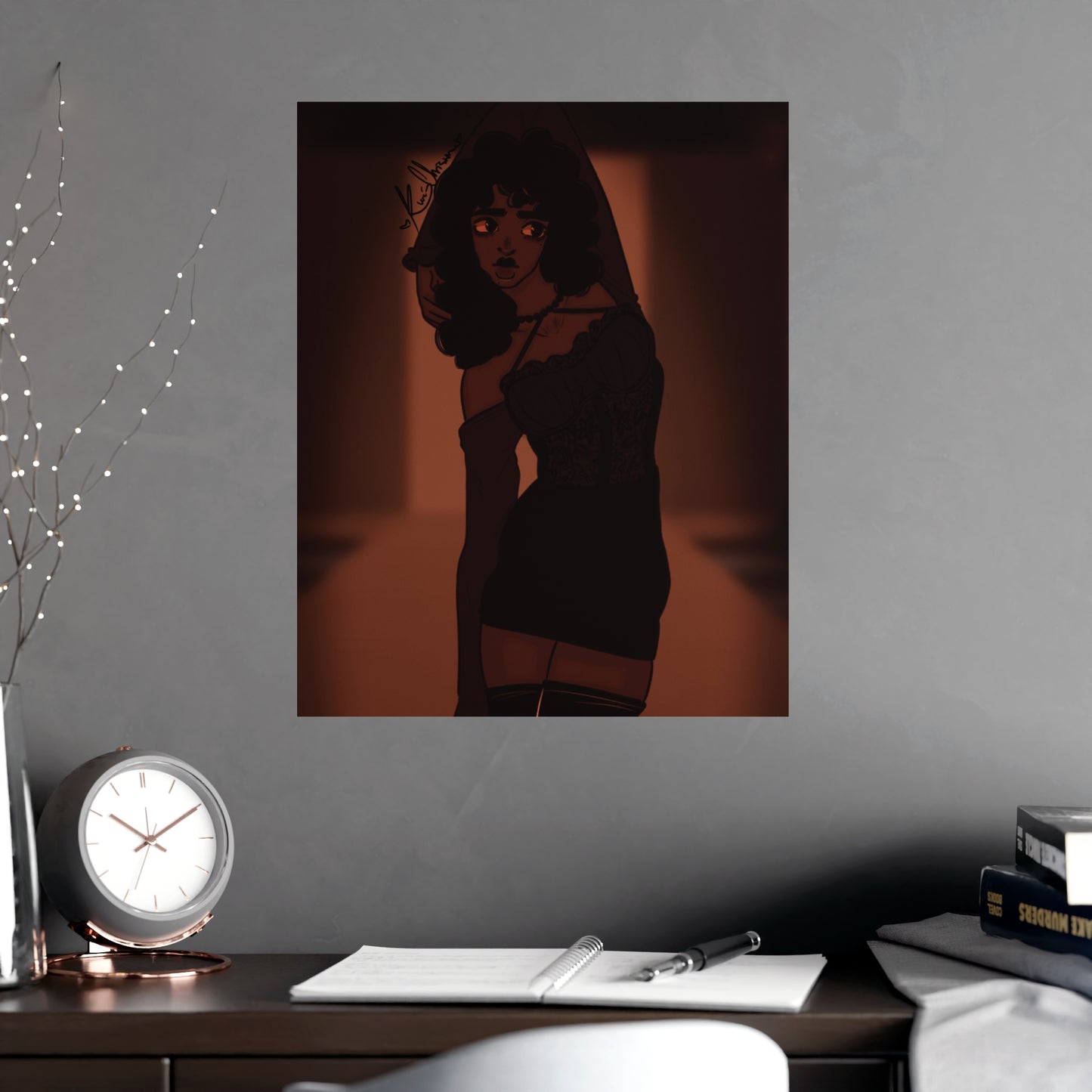 Vertical Matte Poster - Model