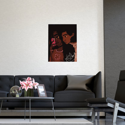 Vertical Matte Poster - Black Love