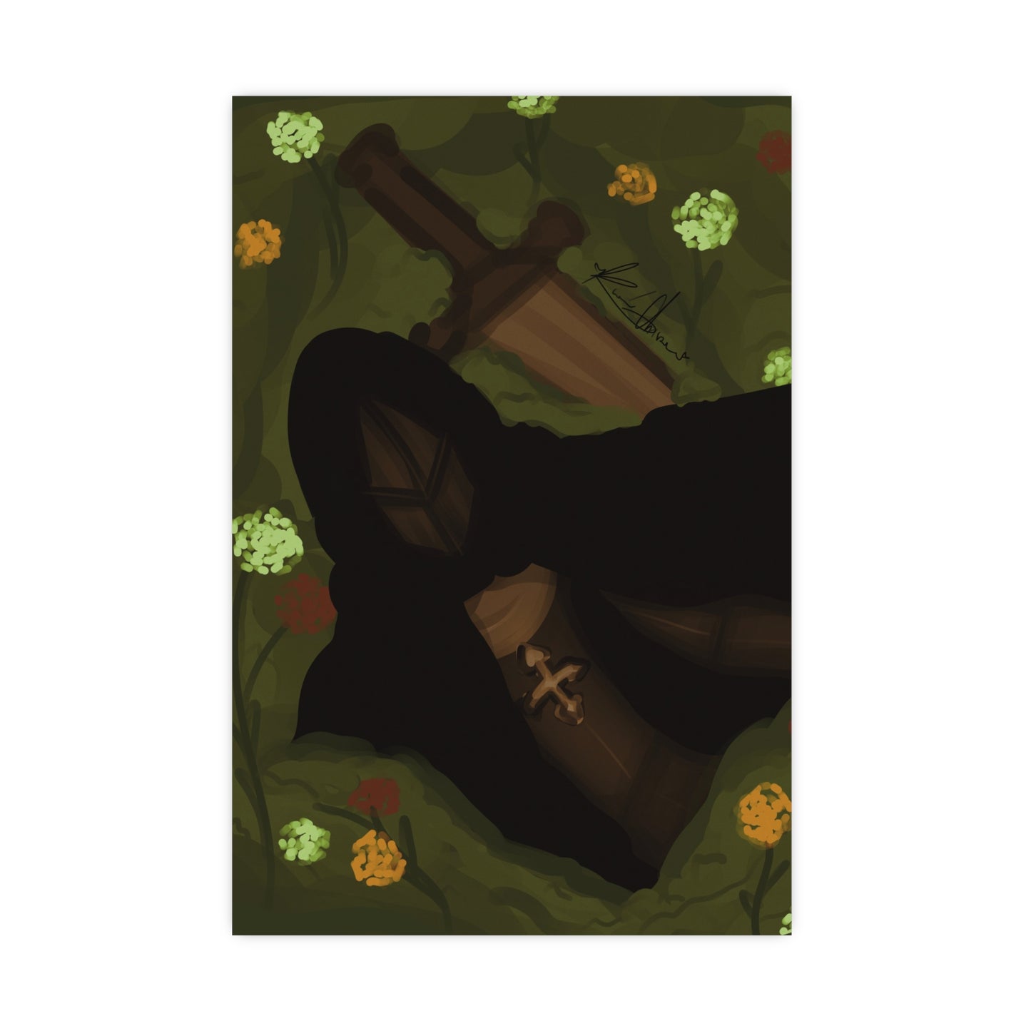 Vertical Matte Poster - Knight
