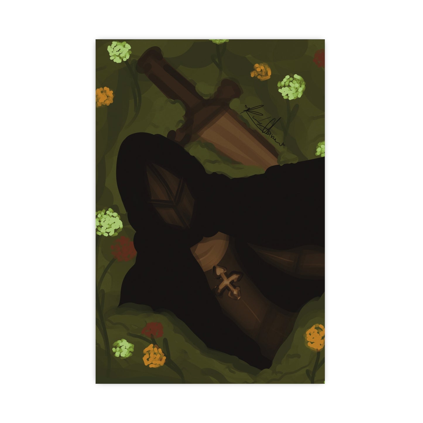 Vertical Matte Poster - Knight
