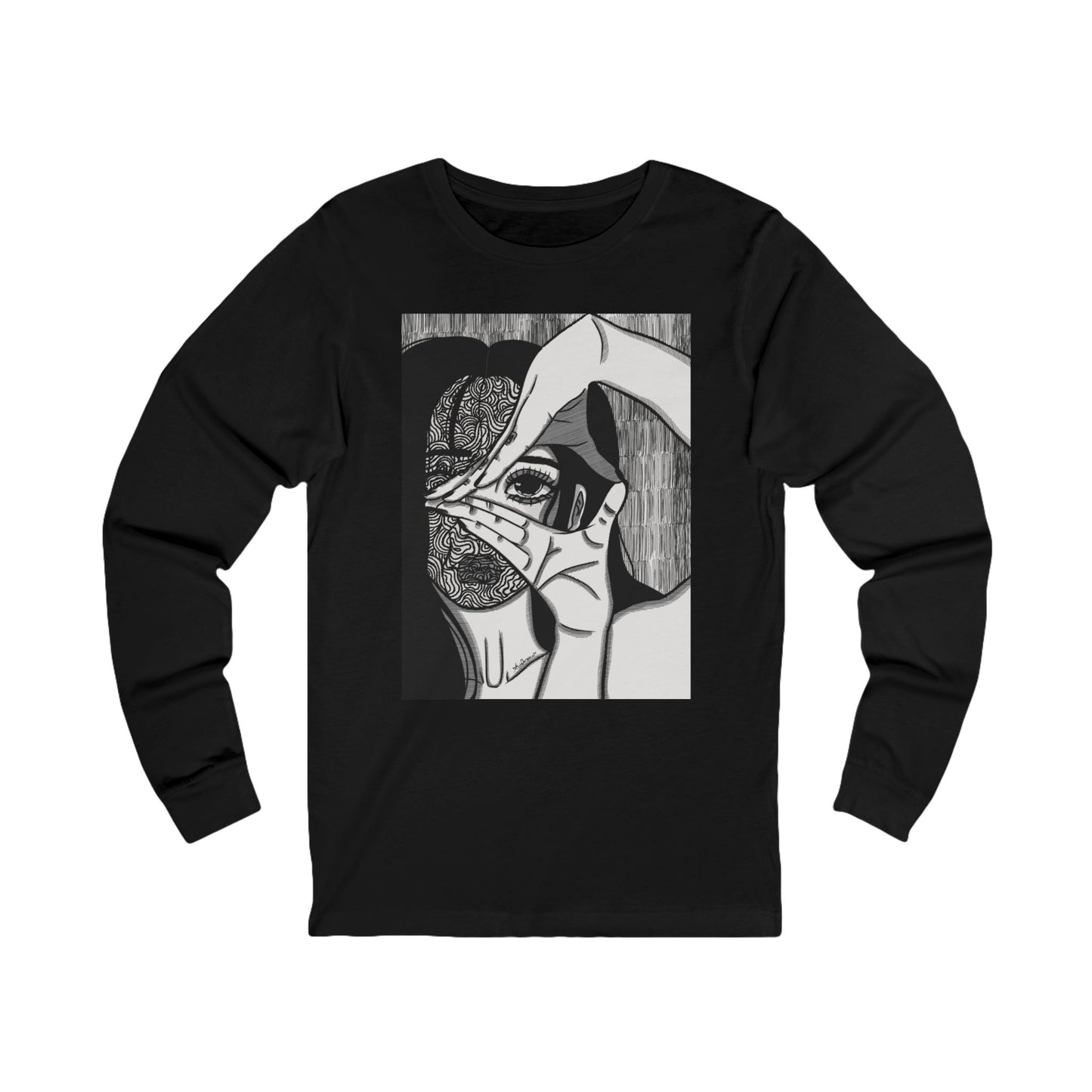 Unisex Jersey Long Sleeve Tee (Illusions)