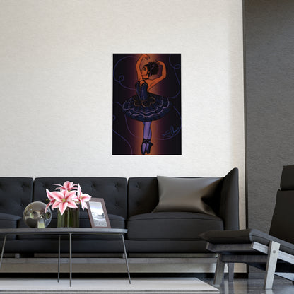 Vertical Matte Poster - Ballerina
