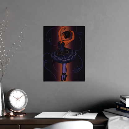 Vertical Matte Poster - Ballerina