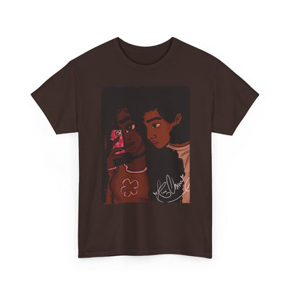 Unisex Heavy Cotton Tee (Black Love)