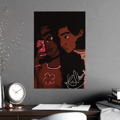 Vertical Matte Poster - Black Love