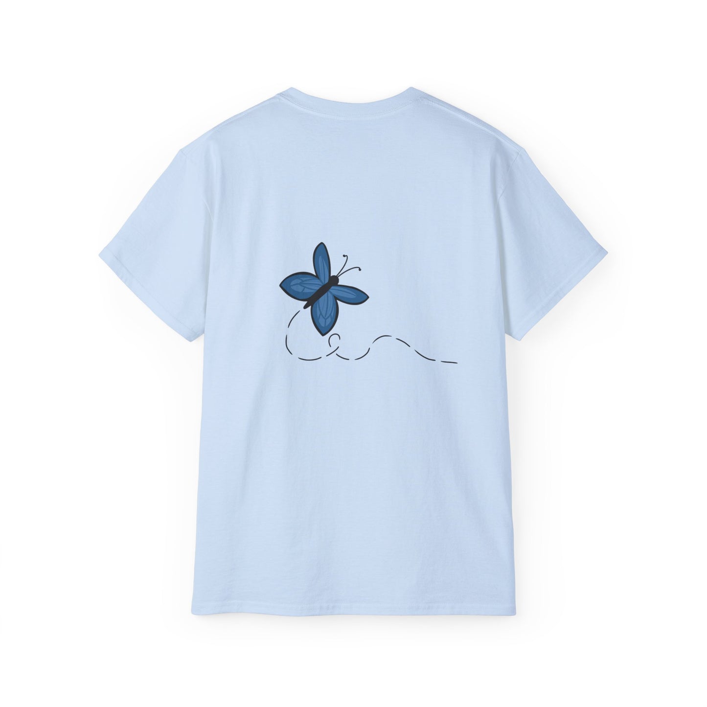 Unisex Ultra Cotton Tee (Blue Butterfly)
